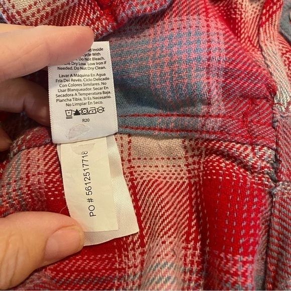 Free Assembly Men’s Knit Flannel Shirt. Size S - Picture 8 of 10